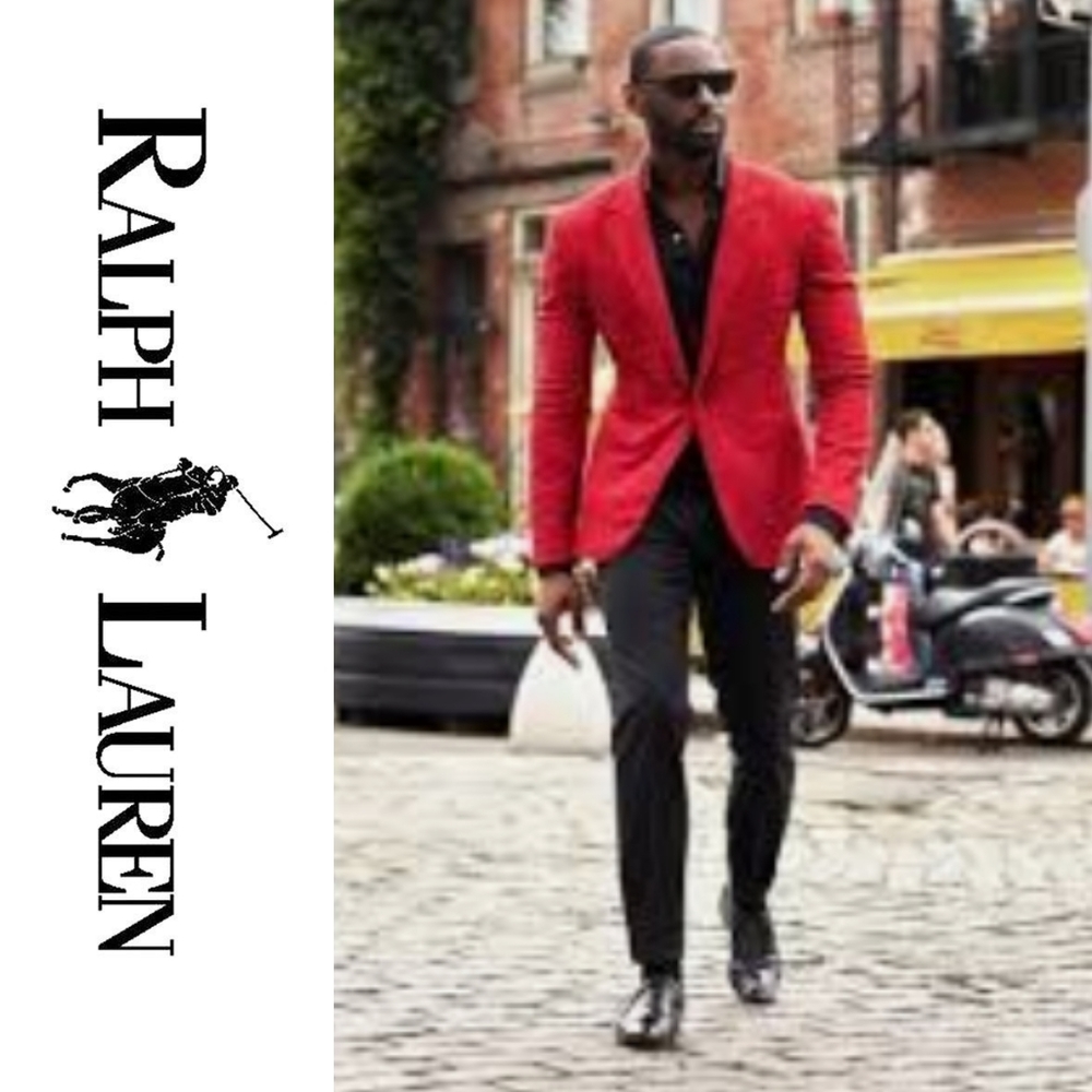 Ralph Lauren | Men's Linen Blazer Red